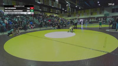 43/45 Round 3 - Kai Locarnini, Team Temecula Wrestling Club vs Hector G. Hernandez, Southbay Hulks Wrestling Club