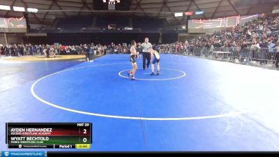 74 lbs Champ. Round 2 - Wyatt Bechtold, Forks Wrestling Club vs Ayden Hernandez, Ascend Wrestling Academy