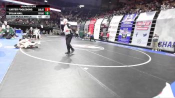 120 Class 3 lbs 5th Place Match - Dylan Hall, St. Pius X (Kansas City) vs Carter Foglesong, Carl Junction