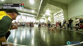 52 lbs Consi Of 8 #2 - Clyde Longcrier, Claremore Wrestling Club vs Daxton Wise, Tecumseh Youth Wrestling