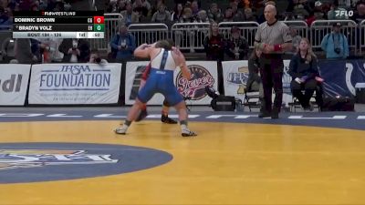 126 lbs Cons. Round 1 - Bradyn Volz, Eastern Hancock vs Dominic Brown, Center Grove