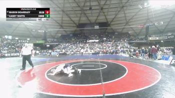 Boys 4A 126 lbs Champ. Round 1 - Mason Boardley, Arlington vs Casey Watts, Sumner