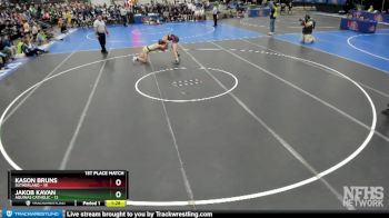 150 lbs Finals (8 Team) - Kason Bruns, Sutherland vs Jakob Kavan, Aquinas Catholic