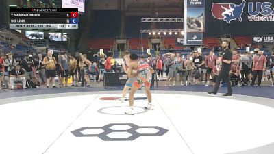 126 lbs Cons. Sub-rd Of 16 - Vannak Khiev, Illinois vs Bo Link, Iowa