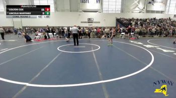 88 lbs Cons. Round 3 - Lincoln Martinez, Brawler Elite vs Colton Cox, Club Not Listed