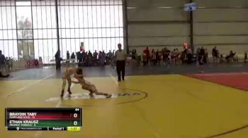 64 lbs Round 4 - Ethan Krausz, Midwest Maniacs vs Braydin Taby, Maryland GOLD