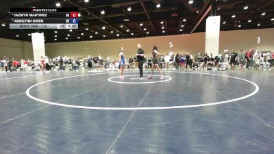 115 lbs Cons. Round 4 - Jazmyn Martinez, OK vs Addilynn Owen, OK