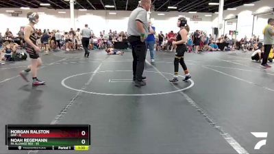 96 lbs Round 3 (4 Team) - Morgan Ralston, OMP vs Noah Regemann, PA Alliance Red