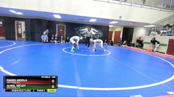 125 lbs Semifinal - Isabel Nicley, Bartlesville G vs Paiges Arsola, Southside HS G