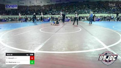 75 lbs Quarterfinal - Tatum Howell, Mannford Pirate Youth Wrestling vs Riley Medrano, Maverick Elite Wrestling