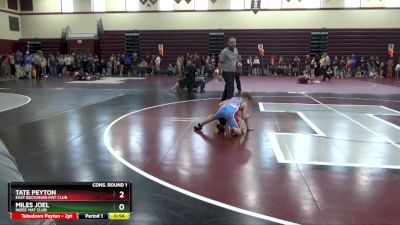 PW-12 lbs Cons. Round 1 - Tate Peyton, East Buchanan Mat Club vs Miles Joel, Indee Mat Club