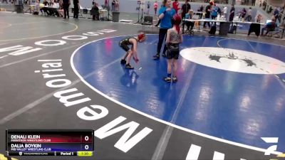 50 lbs X Bracket - Denali Klein, Marathon Wrestling Club vs Dalia Boykin, Mid Valley Wrestling Club