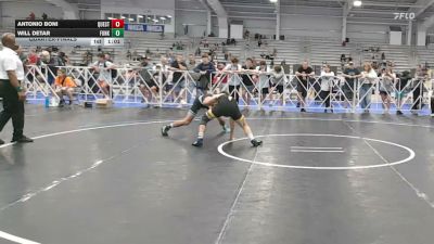 132 lbs Quarterfinal - Antonio Boni, Quest School Of Wrestling Black - HSB vs Will Detar, Funk City - HSB