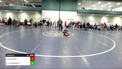 85 lbs Consi Of 4 - Elijah Santiago, PA vs Colton Louderback, PA