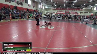 55 lbs Semifinal - Bryce Miller, Cyclones vs Cade Senzig, LAW