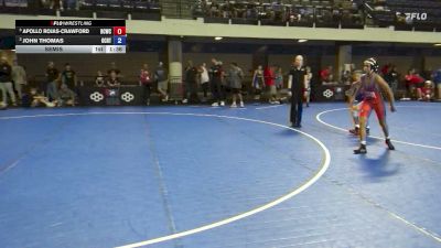 98 lbs Semis - Apollo Rojas-Crawford, Bear Cave Wrestling Club vs John Thomas, OCRTC