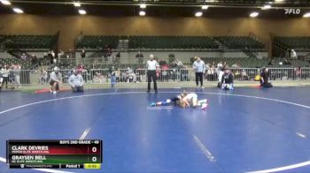49 lbs 3rd Place Match - Graysen Bell, DC Elite Wrestling vs Clark DeVries, Moyer Elite Wrestling