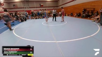 125 lbs Round 3 (6 Team) - Sean Morrissey, Kansas Silver vs Brance Browning, High Plains Marauders