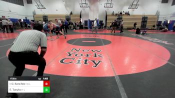 170 lbs Quarterfinal - Omari Sanchez, Eagle Academy Bronx-PSAL vs Edward Tunyla, St Joseph By The Sea HS