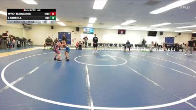 58-61 lbs Quarterfinal - Myah Marciante, Hemet Youth Wrestling Club vs J Arreola, Wrightwood Wrestling Club