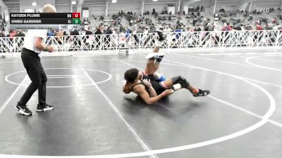 132 lbs Consi Of 64 #1 - Kayden Plumb, MA vs Owen Gardner, NJ