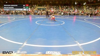 64 lbs 5th Place - Brayson LeMaster, Sebolt Wrestling Academy vs Milan Bassiri, Capital City