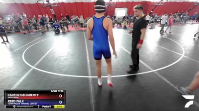 187 lbs Round 5 - Carter Daugherty, Wisconsin vs Reed Falk, Team Nazar Training Center