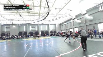 150 lbs Consi Of 8 #2 - Chiemeka Ogbuagu, Southington vs Anthony Lara, Platt
