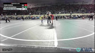 105 lbs Round Of 16 - Owen Oleson, Checotah Matcats vs Brylan Mcgonigal, Cleveland Take Down Club