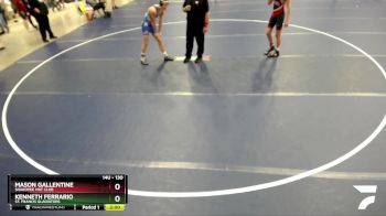 130 lbs Quarterfinal - Mason Gallentine, SHAKOPEE MAT CLUB vs Kenneth Ferrario, St. Francis Gladiators