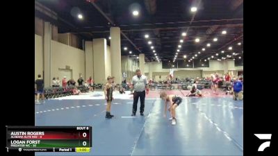 65 lbs Round 1 (16 Team) - Austin Rogers, Alabama Elite Red vs Logan Forst, Predator WC