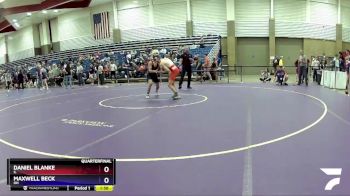 126 lbs Quarterfinal - Daniel Blanke, IL vs Maxwell Beck, OH