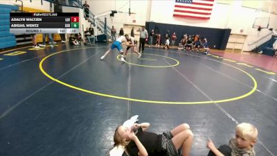 145 lbs 1st Place Match - Turner Geis, Worland Middle School vs Connor Harris, Lovell Middle School