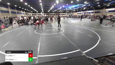 144 lbs Consi Of 8 #1 - Harshveer Johal, The ROC vs Mario Valdez, EL Paso Sundevils