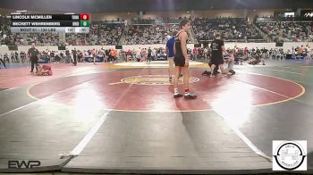 130 lbs Consi Of 8 #1 - Lincoln Mcmillen, Tonkawa vs Beckett Wehrenberg, Bridge Creek Wrestling