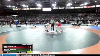 182 lbs Champ. Round 1 - Brecken Silvis, Nampa vs Justin Jeppsen, Bonneville