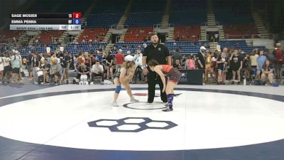 125 lbs Champ. Rd Of 64 - Sage Mosier, Texas vs Emma Penna, New York