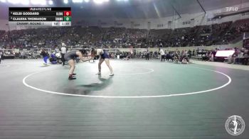 G6A-155 lbs Champ. Round 1 - Kelbi Goddard, Glenpool-Girls vs Claudia Thomason, Shawnee-Girls