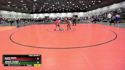 105 lbs Cons. Round 2 - Alice Keefe, Park Hill vs Serina Nunes, Har-Ber High School JV