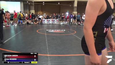 145 lbs Cons. Round 3 - Bryson Green, OK vs Ryan Rogers, AR