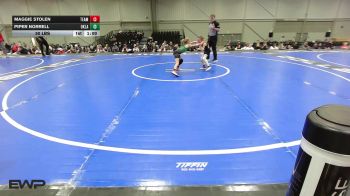 50 lbs Semifinal - Maggie Stolen, Team Washington K-6 vs Piper Norrell, Oklahoma Mafia Girls K-6