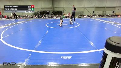 50 lbs Semifinal - Maggie Stolen, Team Washington K-6 vs Piper Norrell, Oklahoma Mafia Girls K-6