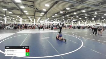 78 lbs Consolation - Sonny Gonzalez, Pikes Peak Warriora vs Izayah Cordova, Desert Dogs WC