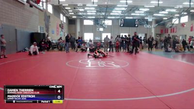 78 lbs Cons. Semi - Damen Therrien, Bonners Ferry Wrestling Club vs Maddox Edstrom, Upper Valley Aces