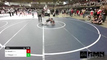 89 lbs Semifinal - Brandon Sewell, NM Gold vs Joal Villegas, Duran WC