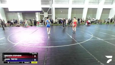 110 lbs Cons. Round 2 - Bridger Stephens, CA vs Angel Treyes, ID