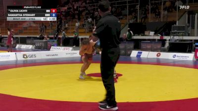 57kg Round 3 - Olivia Lichti, Hamilton Wrestling Club vs Samantha Stewart, Black Bears Wrestling Club