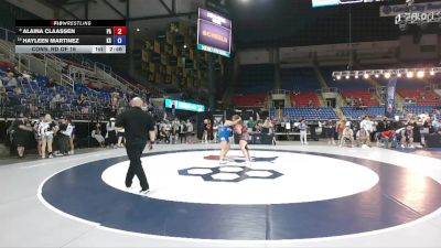 190 lbs Cons. Rd Of 16 - Alaina Claassen, PA vs Hayleen Martinez, KS