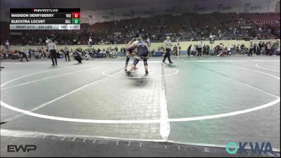 200 lbs 2nd Place - Madison Derryberry, Viking Wrestling Club vs Elecktra Locust, Sallisaw Takedown Club