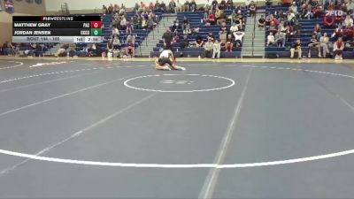 165 lbs Cons. Round 2 - Matthew Gray, Pacific (OR) vs Jordan Jensen, Clackamas Unattached